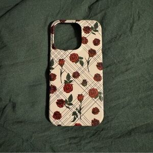 BURGA iPhone 15 Pro Floral Patterned Phone Case